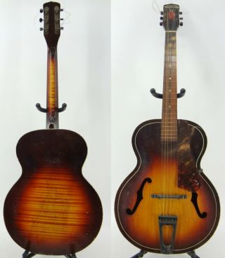 Vintage 1944 Harmony 1773h1215 Archtop Acoustic Guitar - Repair