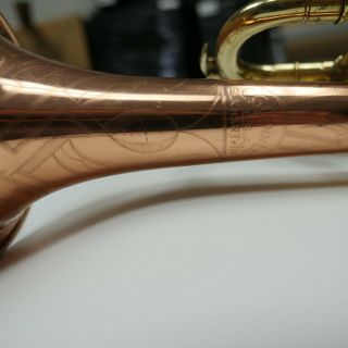1941 Vintage C.  G.  Conn Trumpet – Rare Copper Bell,  Serial 339567 dents/dings 4