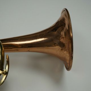 1941 Vintage C.  G.  Conn Trumpet – Rare Copper Bell,  Serial 339567 dents/dings 5