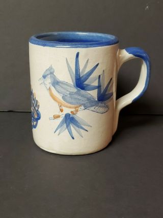 Louisville Stoneware Pottery Blue Jay Bird Coffee Tea Cup Mug