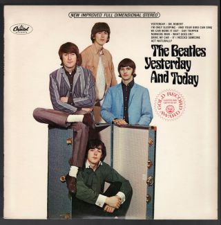The Beatles Lp Yesterday And Today Capitol St 2553 Orange Label 1970 