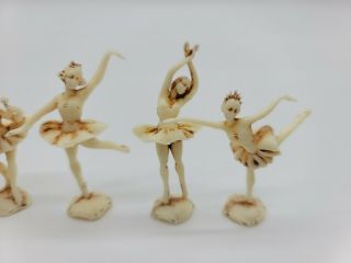 Depose ' Set Of Four Vintage Ballerina Figurines 2.  5 