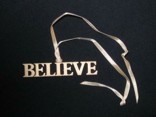 Hard To Find Longaberger Believe Basket Tie On Christmas Holiday