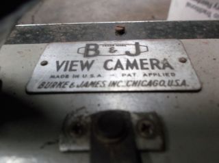 Vintage Burke & James B & J View Camera 4 