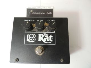 1995 Proco Vintage Rat Distortion Effects Pedal Lm308 Ic Big Box
