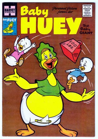 Paramount Animated Comics 15 In Vf A 1955 Golden Age Harvey Comic W/ Baby Huey
