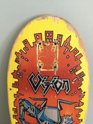 Vision Tom Groholski Robot vintage 1980s skateboard deck (Gator,  Gonzales) 3