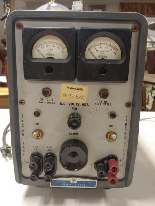 Hp 711a Vintage Adjustable Power Supply 0 - 420 Volts 100 Ma Regulated Tube Audio
