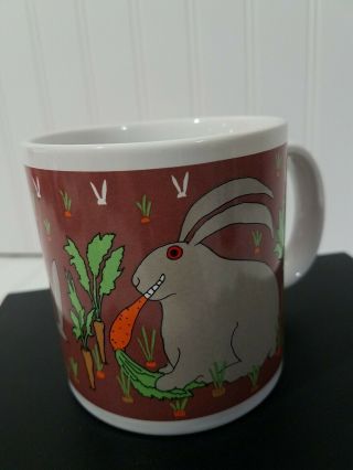 Vintage Taylor & Ng San Francisco Coffee Mug Rascal Rabbit 1985 Japan Bunny
