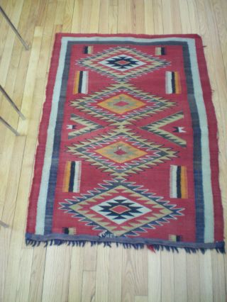 Vintage Native American Navajo Rug Weaving