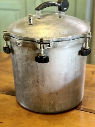 Vintage All American 925 Heavy Cast Aluminum Pressure Canner/Cooker 25 Quart 2