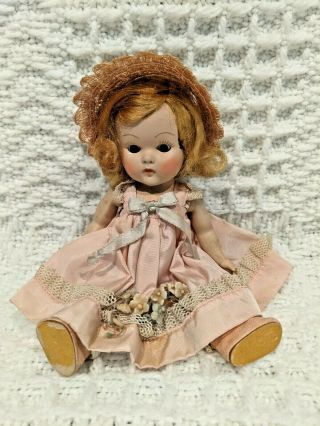 ^vogue Strung 1952 Ginny Doll " Mistress Mary " 8 "