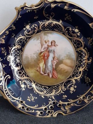 19th Century Helena Wolfsohn Porcelain Hand Painted Dish