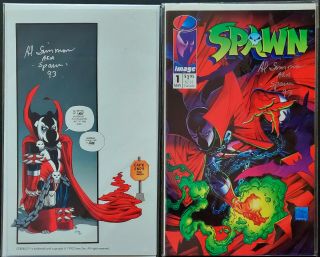 Spawn 1 Signed By Al Simmons Aka Spawn 93 Image Nm Plus Signed Poster Cerebus