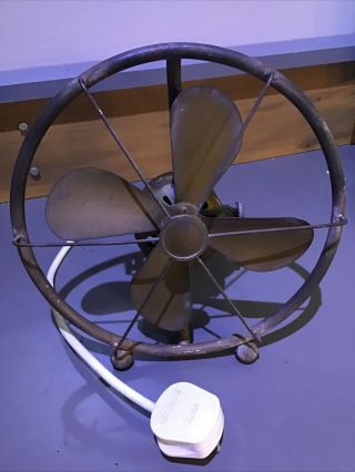 Antique - Vintage - Electric Desk Fan - Art Deco
