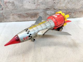 1960s Vintage Toy Nomura Battery Operated Solar X - 7 Rocket Toy