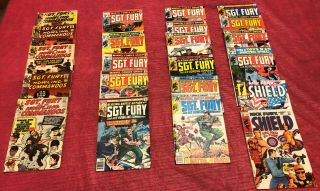Sgt.  Fury And His Howling Commandos 20 War Comics Plus Extra Nick Fury