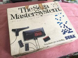 Vintage 1987 Sega Master System Game Console,