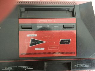vintage 1987 Sega Master System game console, 5
