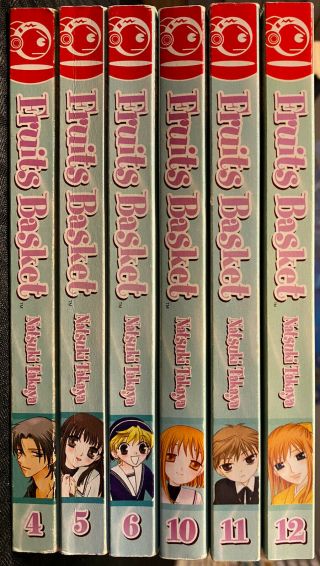Fruits Basket 4,  5,  6,  10,  11,  12 Manga Romance Tokyopop Oop