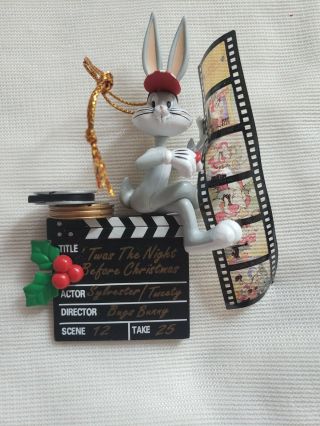 Looney Tunes Bugs Bunny Film Director Twas The Night B4 Christmas Ornament 1996