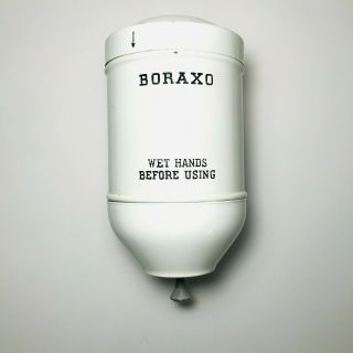 Vintage Boraxo Soap Dispenser Nos W/ Key