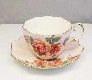 Vintage Paragon Pink Fine Bone China Rose Teacup & Saucer