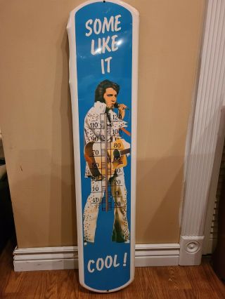 Rare Vintage Elvis Presley Some Like It Cool Oversized Large Thermometer 38”