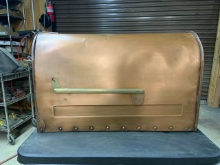 Vintage Smith And Hawken Mailbox All Copper Huge Big Extra Large Monster