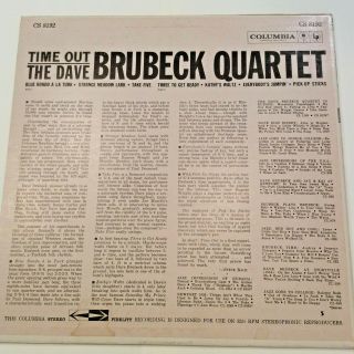 The Dave Brubeck Quartet - Time Out (RARE First Pressing 6 Eye STEREO) rare jazz 2