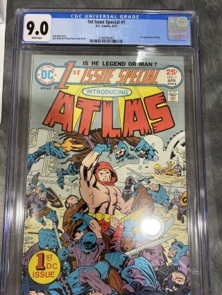 1st Issue Special 1 Dc Comics April 1975 Cgc Grade 9.  0 1st Appearance Of Atlas