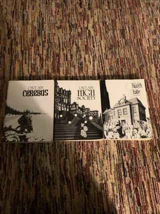 Dave Sim Cerebus,  High Society & Church And State - Three Volumes