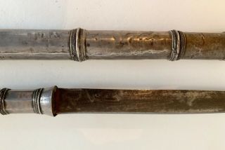 ANTIQUE BURMESE SILVER DHA Knife DAGGER vintage SOUTHEAST Old ASIAN SWORD 6