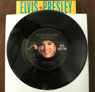 VERY RARE Elvis Presley 1st Press MILKY WHITE WAY Gold Std.  45 w/ MATRIX Etched 2