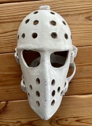 70’s Vintage Fiberglass Ice Hockey Goalie Mask
