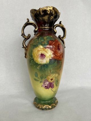 Franz Anton Mehlem Porcelain Vase • Royal Bonn Germany