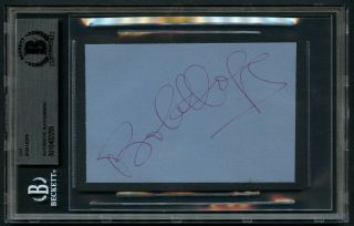 Bob Hope (d.  2003) Signed Autograph Auto 3x5 Vintage Album Page Bas Slabbed