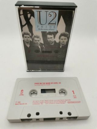 U2 - Pride (in The Name Of Love) - Cassette Tape - Very Rare