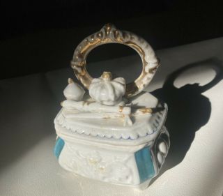 Conta & Boehme Antique Victorian Porcelain Fairing/trinket Box,  Pre 1850