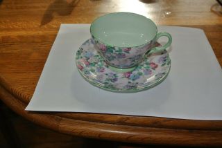 Shelley Summer Glory Chintz Tea Cup And Saucer