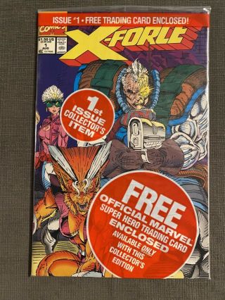 X - Force 1 Marvel Comics 1997 With Deadpool Card