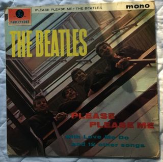 Vinyl Lp The Beatles Please Please Me Parlophone Pmc1202 Mono