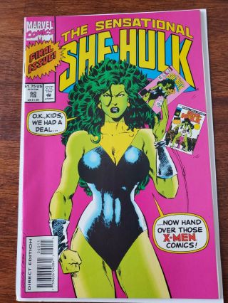 The Sensational She - Hulk 60 (1994) Nm/mint Key Last Issue Disney,