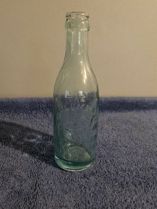 Rare Vintage Straight Sided Aqua Coca - Cola Bottle Columbia Sc
