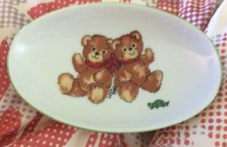 1979 Rigglets Enesco Lucy & Me Soap Dish Teddy Bears & Turtle Lucy Rigglets