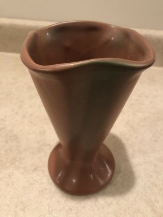 Bush Mccoy Bud Vase With Brown And Green Tint