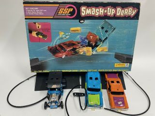 Vintage Kenner Ssp Sonic Power Smash Up Derby 1971 Chevy Ford,  Hot Rod