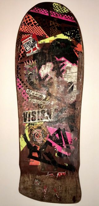 Vintage 1985 Vision Mark Gonzales Skateboard Deck - Very Rare - L@@k