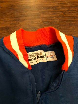 Vintage 80s NBA York Knicks Sand Knit Authentic WarmUp Suit Pants & Jersey L 3