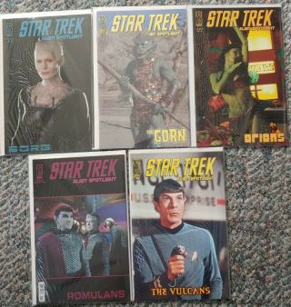 Star Trek: Alien Spotlight: Borg Gorn Orions Romulans Vulcans Ri - A Photo Covers